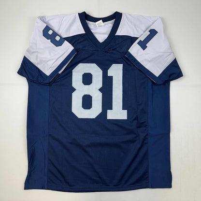 Facsimile Autographed Terrell Owens Dallas Thanksgiving Day Reprint Laser Auto Football Jersey Size Men's XL