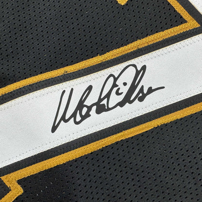 Framed Facsimile Autographed Morten Andersen 35x39 New Orleans Black Reprint Laser Auto Football Jersey
