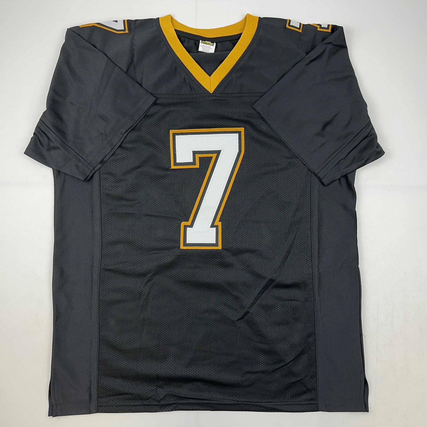Facsimile Autographed Morten Andersen New Orleans Black Reprint Laser Auto Football Jersey Size Men's XL