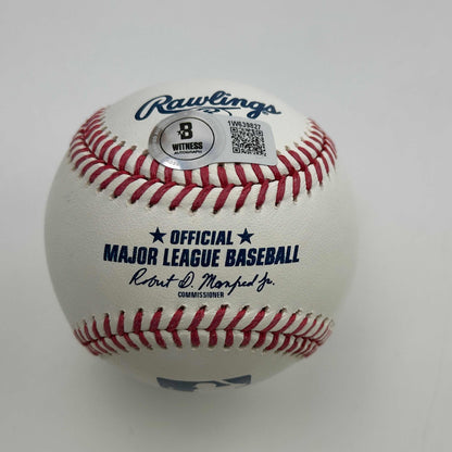 Autographed/Signed Derek Lee Rawlings Official Major League Baseball ROML Beckett BAS COA