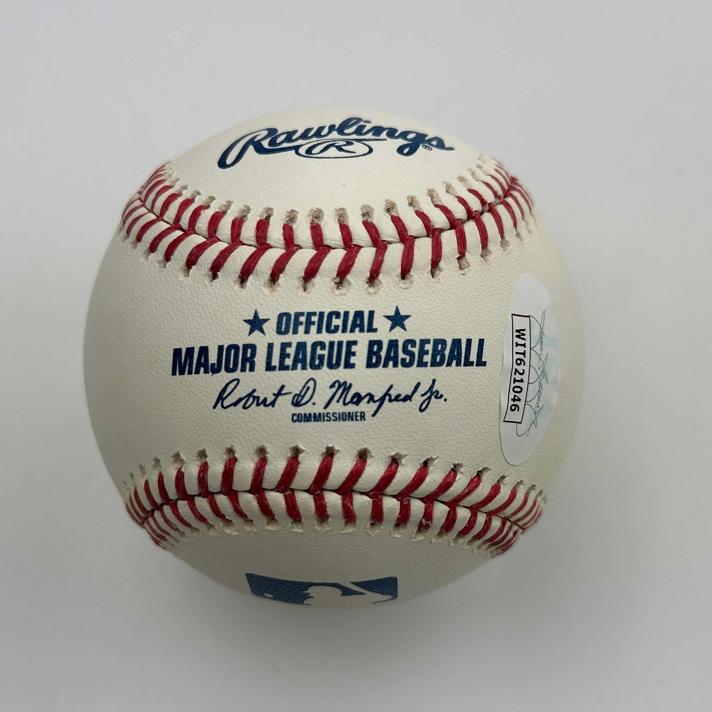 Autographed/Signed Steve Sax 82 NL ROY Rawlings Official Major League Baseball ROML JSA COA Auto