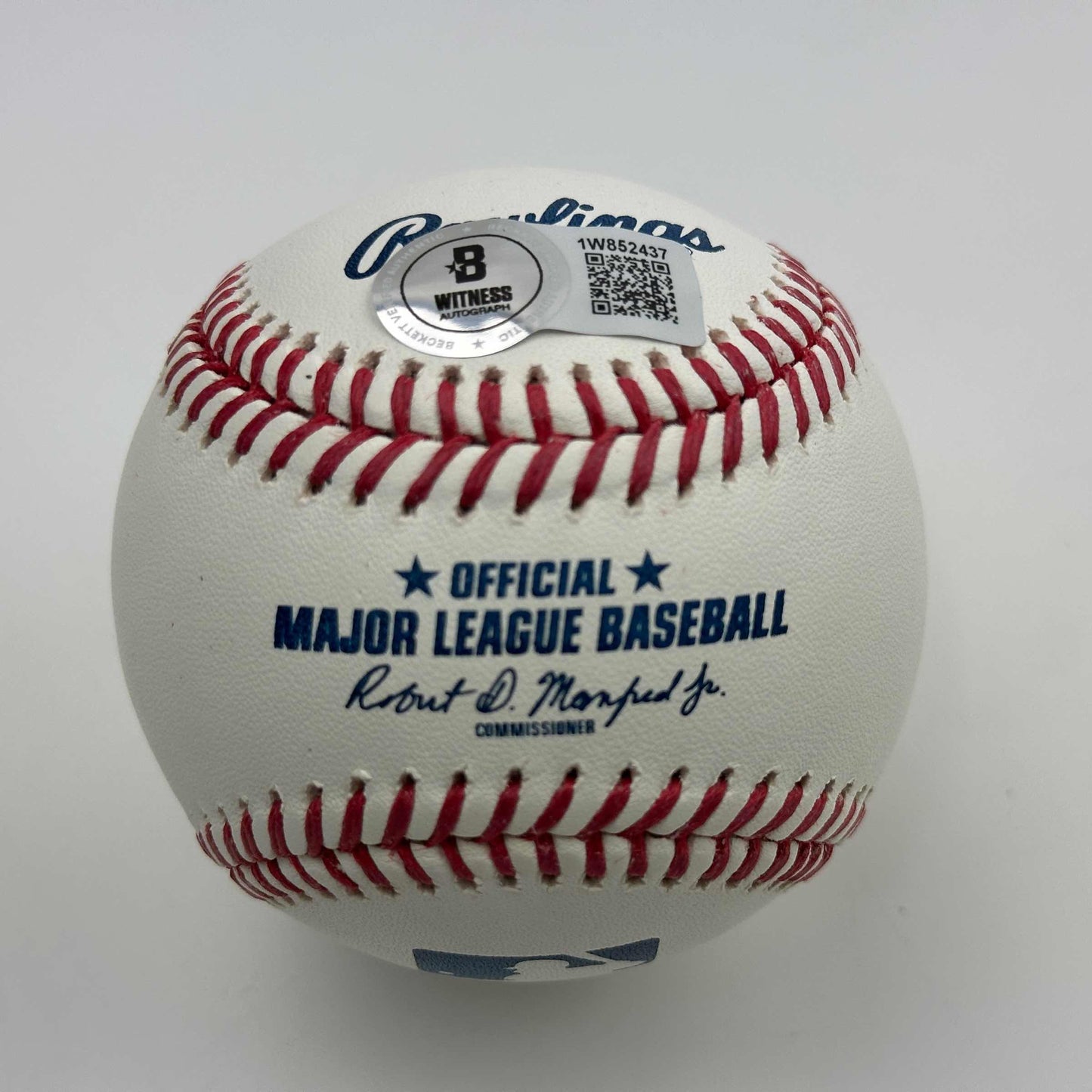 Autographed/Signed Jose Canseco Rawlings Official Major League Baseball ROML Beckett BAS COA