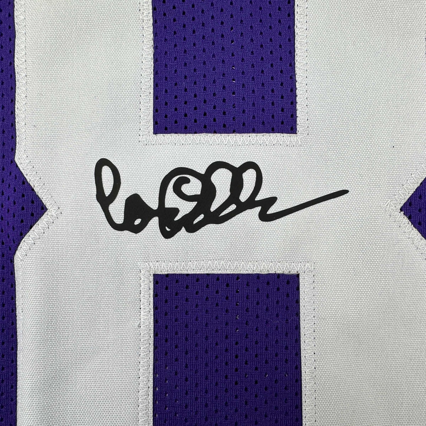 Framed Facsimile Autographed Carl Eller 35x39 Minnesota Purple Reprint Laser Auto Football Jersey