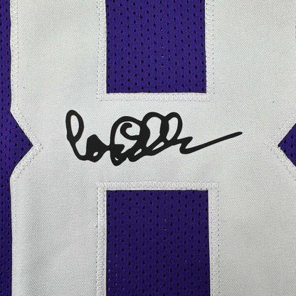 Framed Facsimile Autographed Carl Eller 35x39 Minnesota Purple Reprint Laser Auto Football Jersey