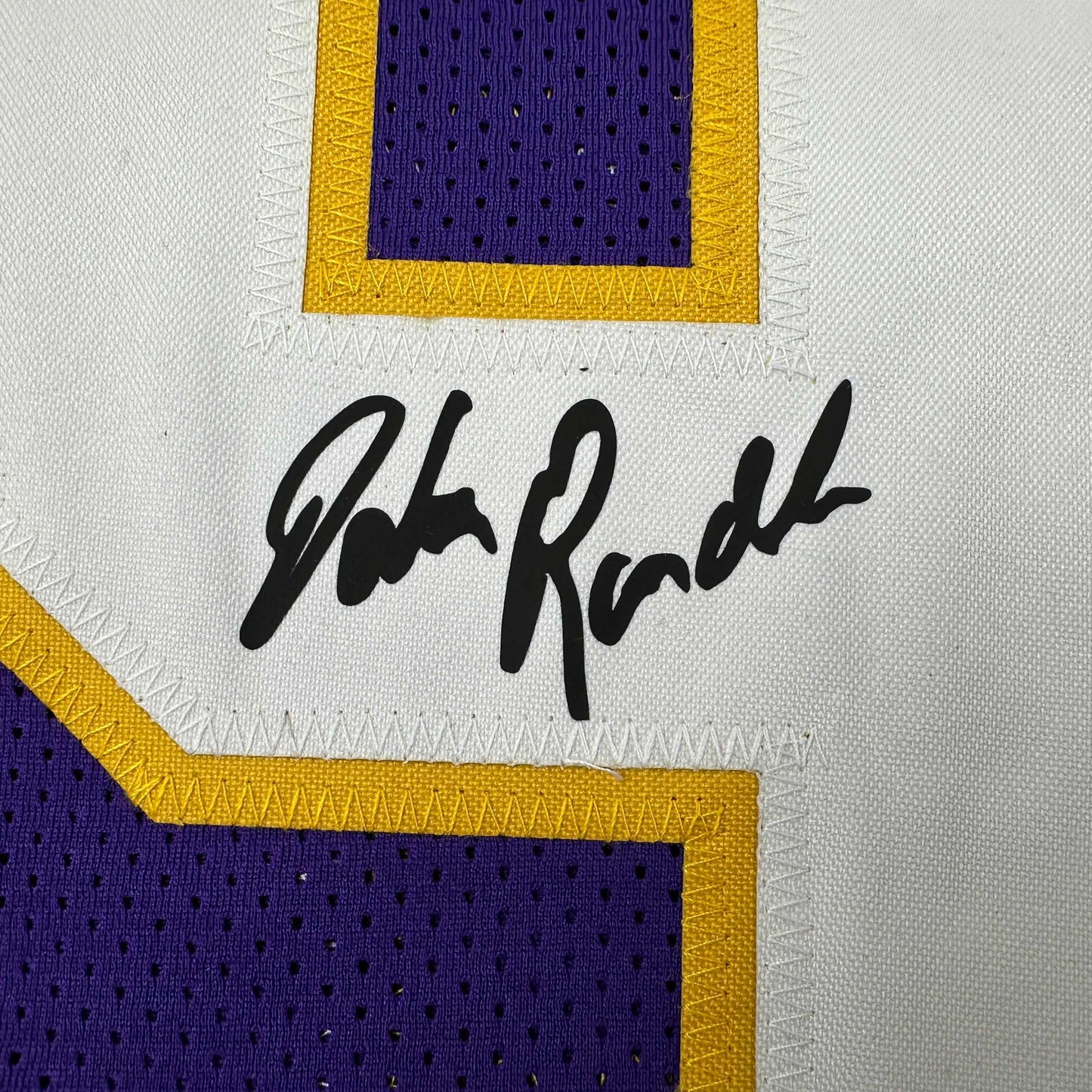 Facsimile Autographed John Randle Minnesota Purple Reprint Laser Auto Football Jersey Size Men's XL