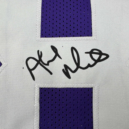Framed Facsimile Autographed Ahmad Rashad 35x39 Minnesota Purple Reprint Laser Auto Football Jersey