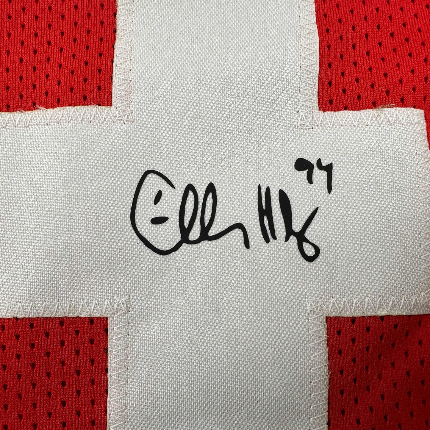 Facsimile Autographed Charles Haley San Francisco Red Reprint Laser Auto Football Jersey Size Men's XL