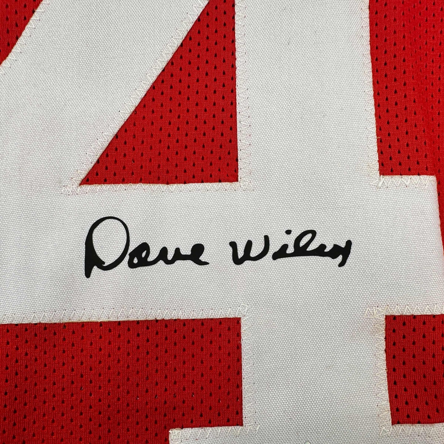 Facsimile Autographed Dave Wilcox San Francisco Red Reprint Laser Auto Football Jersey Size Men's XL