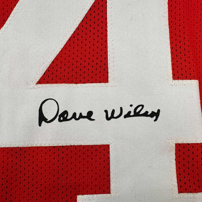 Facsimile Autographed Dave Wilcox San Francisco Red Reprint Laser Auto Football Jersey Size Men's XL