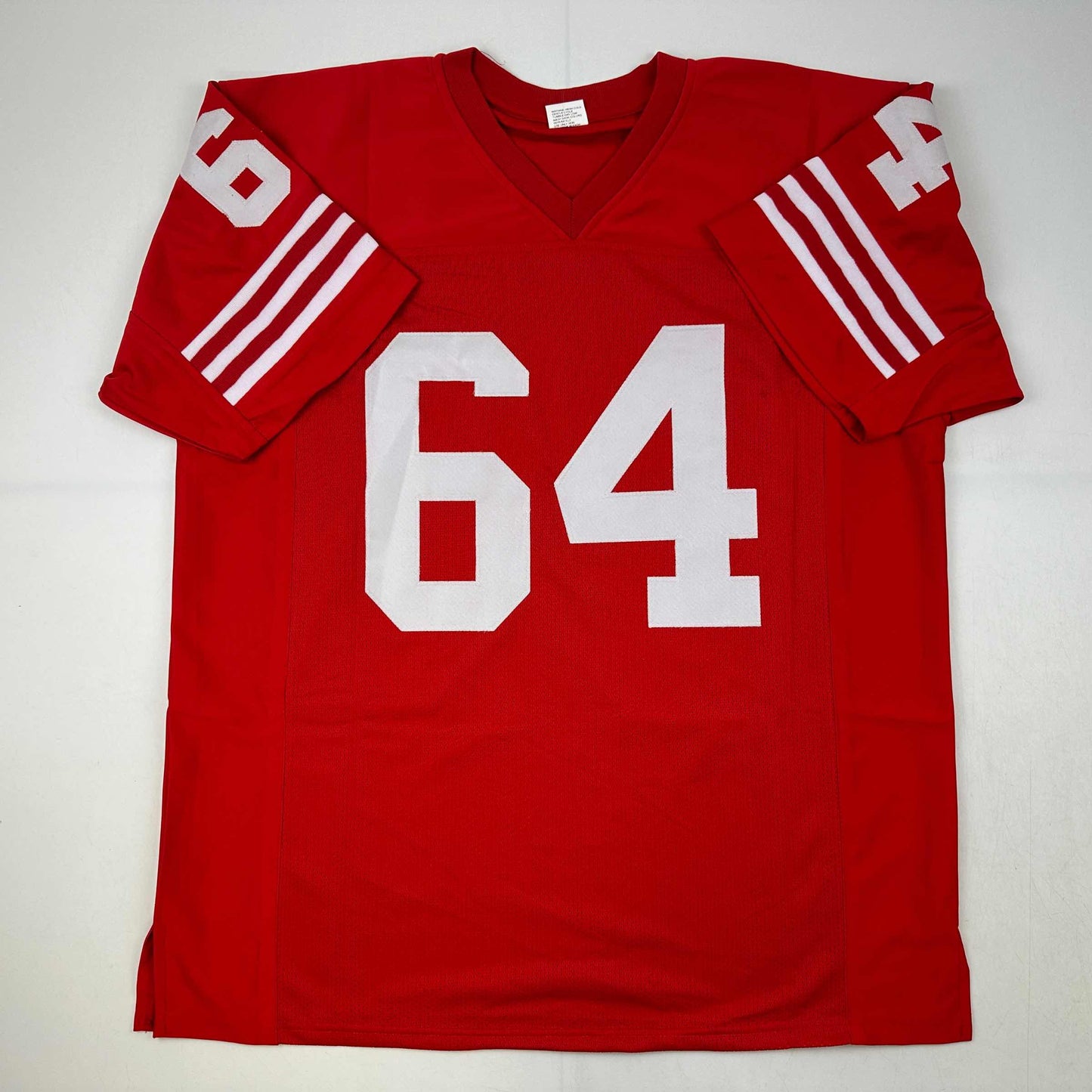 Facsimile Autographed Dave Wilcox San Francisco Red Reprint Laser Auto Football Jersey Size Men's XL