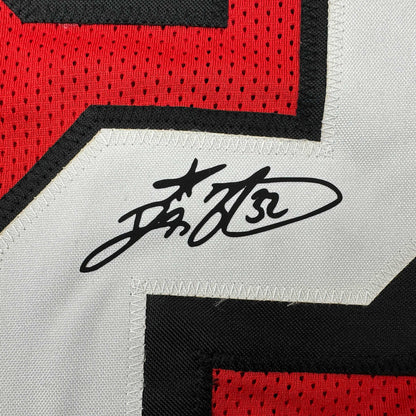 Framed Facsimile Autographed Ricky Watters 35x39 San Francisco Red Reprint Laser Auto Football Jersey