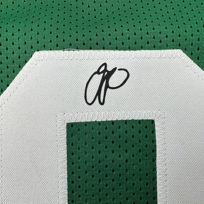 Facsimile Autographed Jayson Tatum Boston Green Reprint Laser Auto Basketball Jersey Size Men's XL