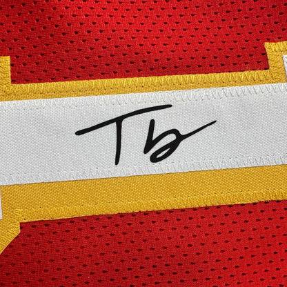 Facsimile Autographed Trae Young Atlanta Red Reprint Laser Auto Basketball Jersey Size Men's XL
