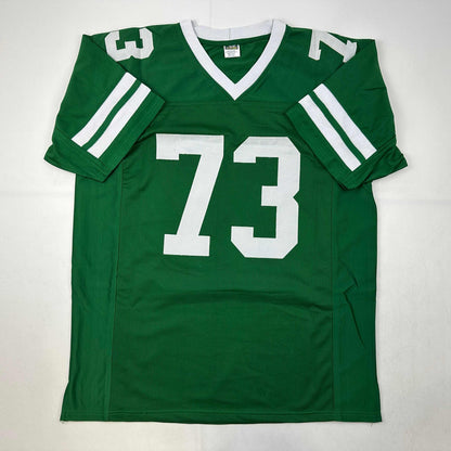 Facsimile Autographed Joe Klecko New York Green Reprint Laser Auto Football Jersey Size Men's XL