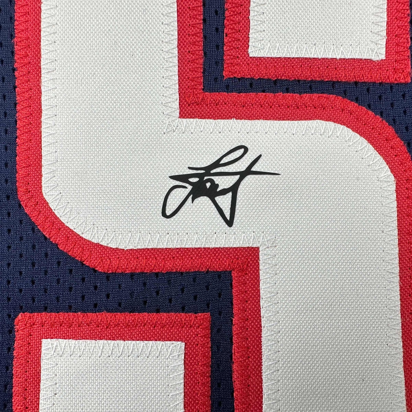 Facsimile Autographed Nikola Jokic Denver Blue Reprint Laser Auto Basketball Jersey Size Men's XL