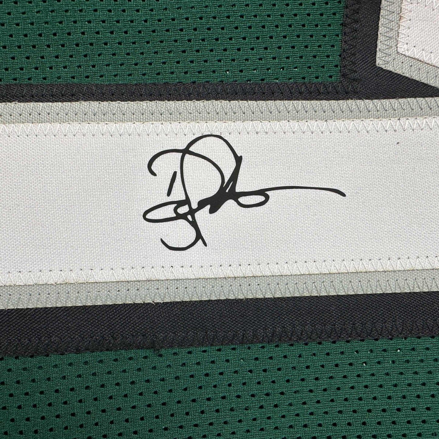Framed Facsimile Autographed Doug Pederson 35x39 Philadelphia Green Reprint Laser Auto Football Jersey