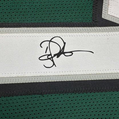 Framed Facsimile Autographed Doug Pederson 35x39 Philadelphia Green Reprint Laser Auto Football Jersey