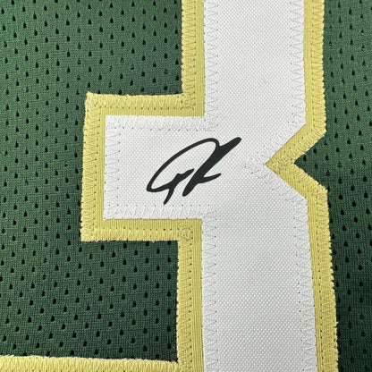 Facsimile Autographed Giannis Antetokounmpo Milwaukee Green Reprint Laser Auto Basketball Jersey Size Men's XL