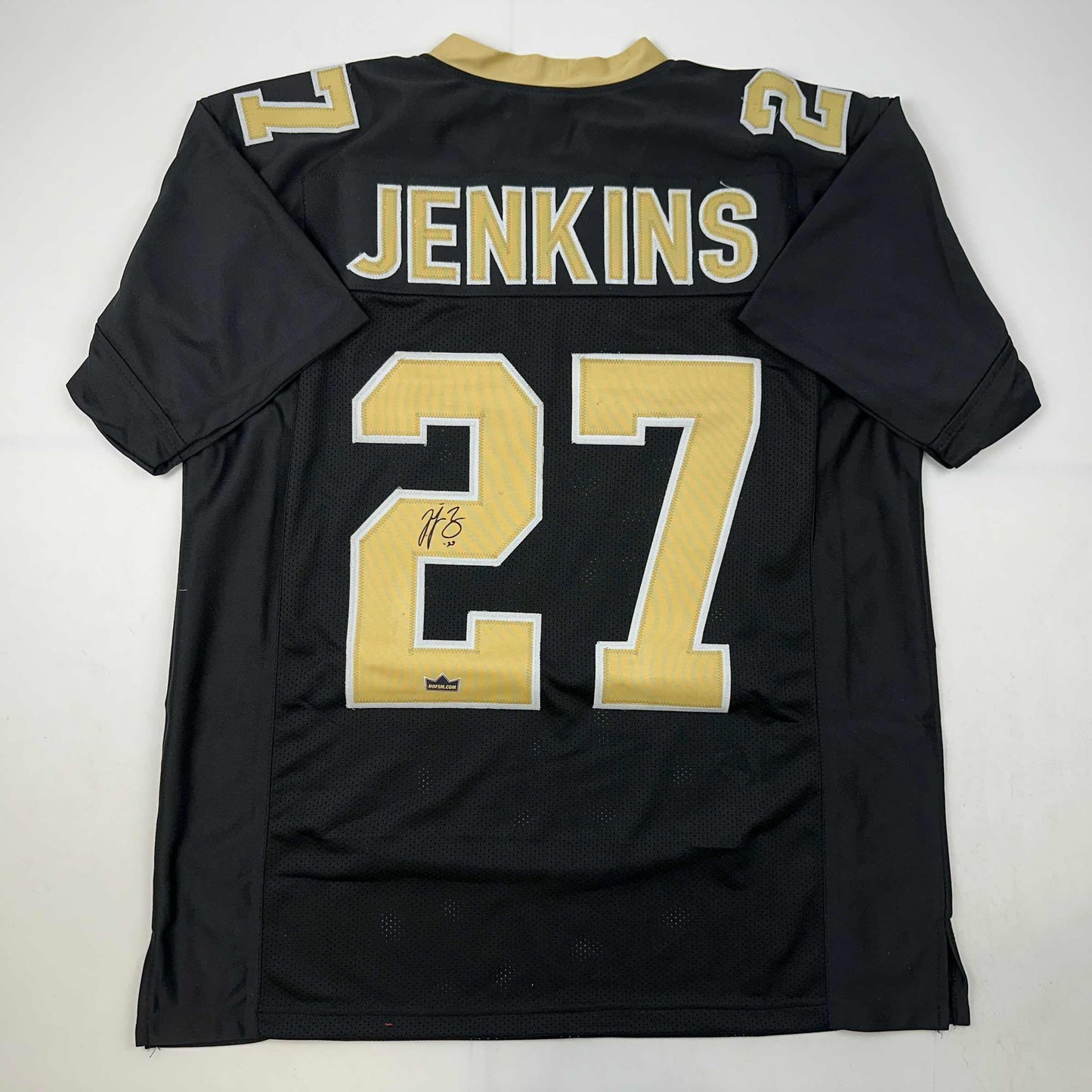 Facsimile Autographed Malcolm Jenkins New Orleans Black Reprint Laser Auto Football Jersey Size Men's XL