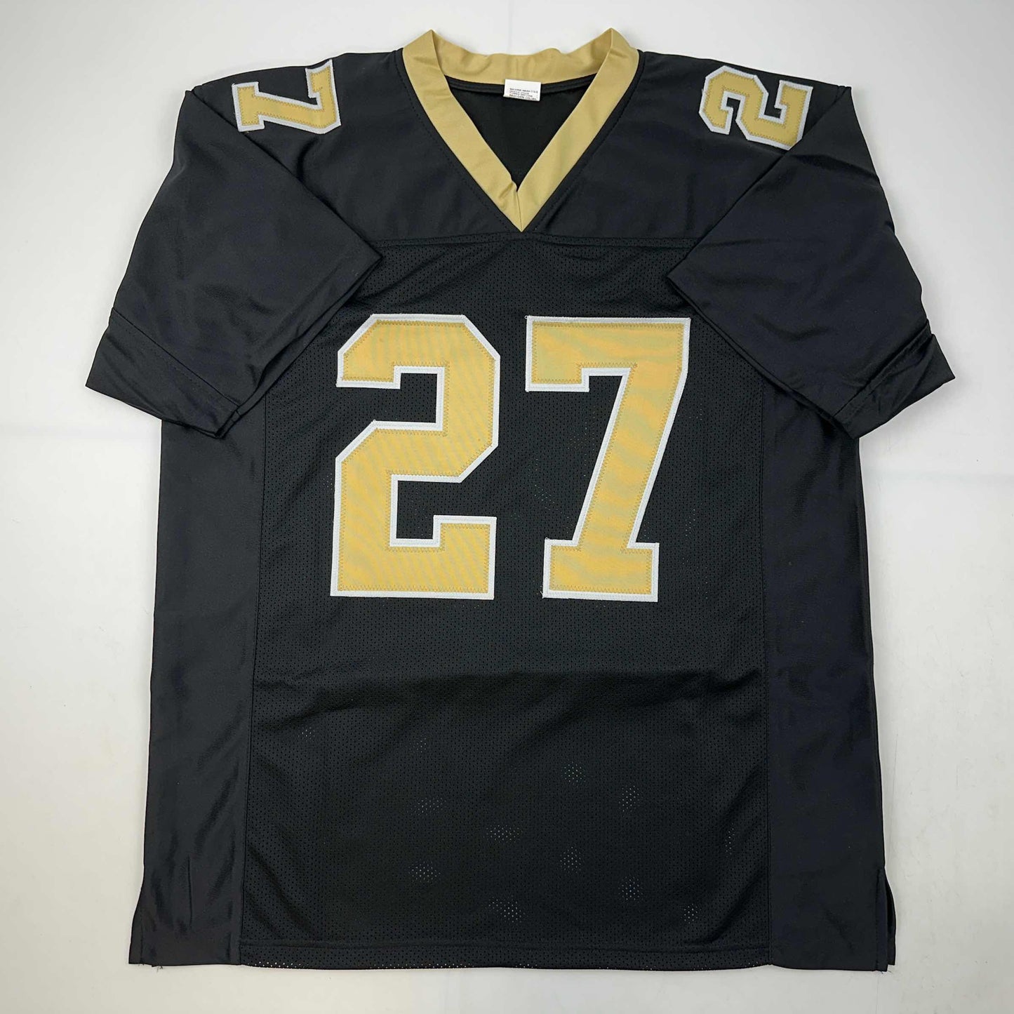 Facsimile Autographed Malcolm Jenkins New Orleans Black Reprint Laser Auto Football Jersey Size Men's XL