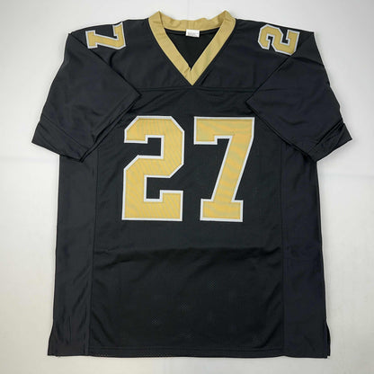 Facsimile Autographed Malcolm Jenkins New Orleans Black Reprint Laser Auto Football Jersey Size Men's XL