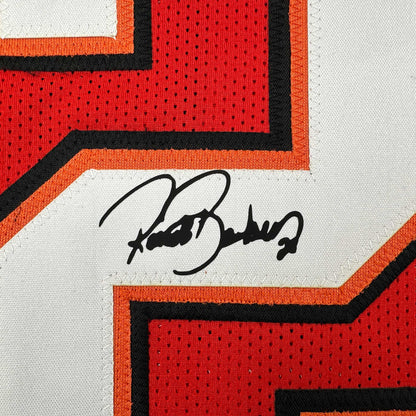 Facsimile Autographed Ronde Barber Tampa Bay Red Reprint Laser Auto Football Jersey Size Men's XL