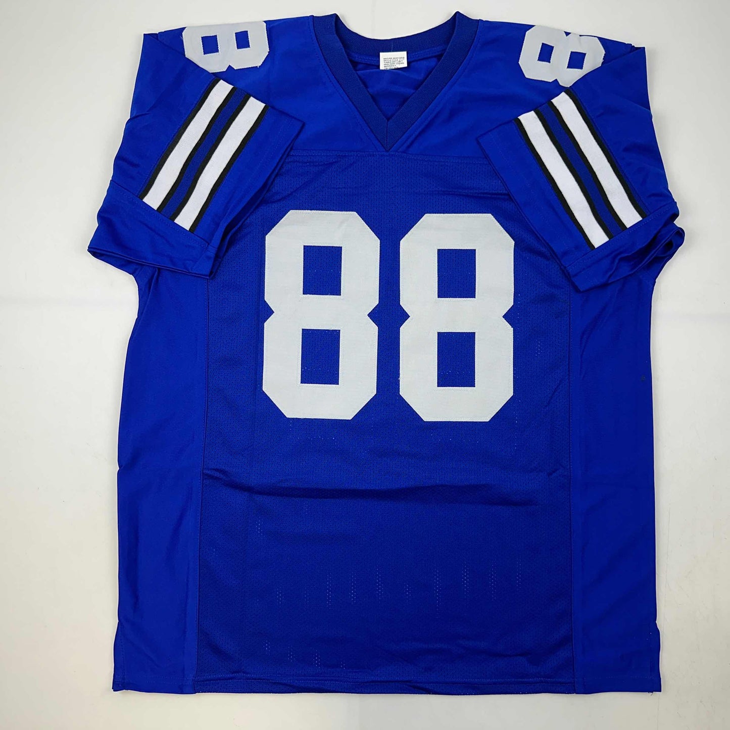 Facsimile Autographed Drew Pearson Dallas Blue Reprint Laser Auto Football Jersey Size Men's XL