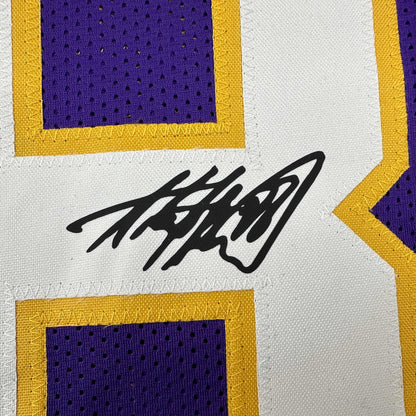 Facsimile Autographed Adrian Peterson Minnesota Purple Reprint Laser Auto Football Jersey Size Men's XL