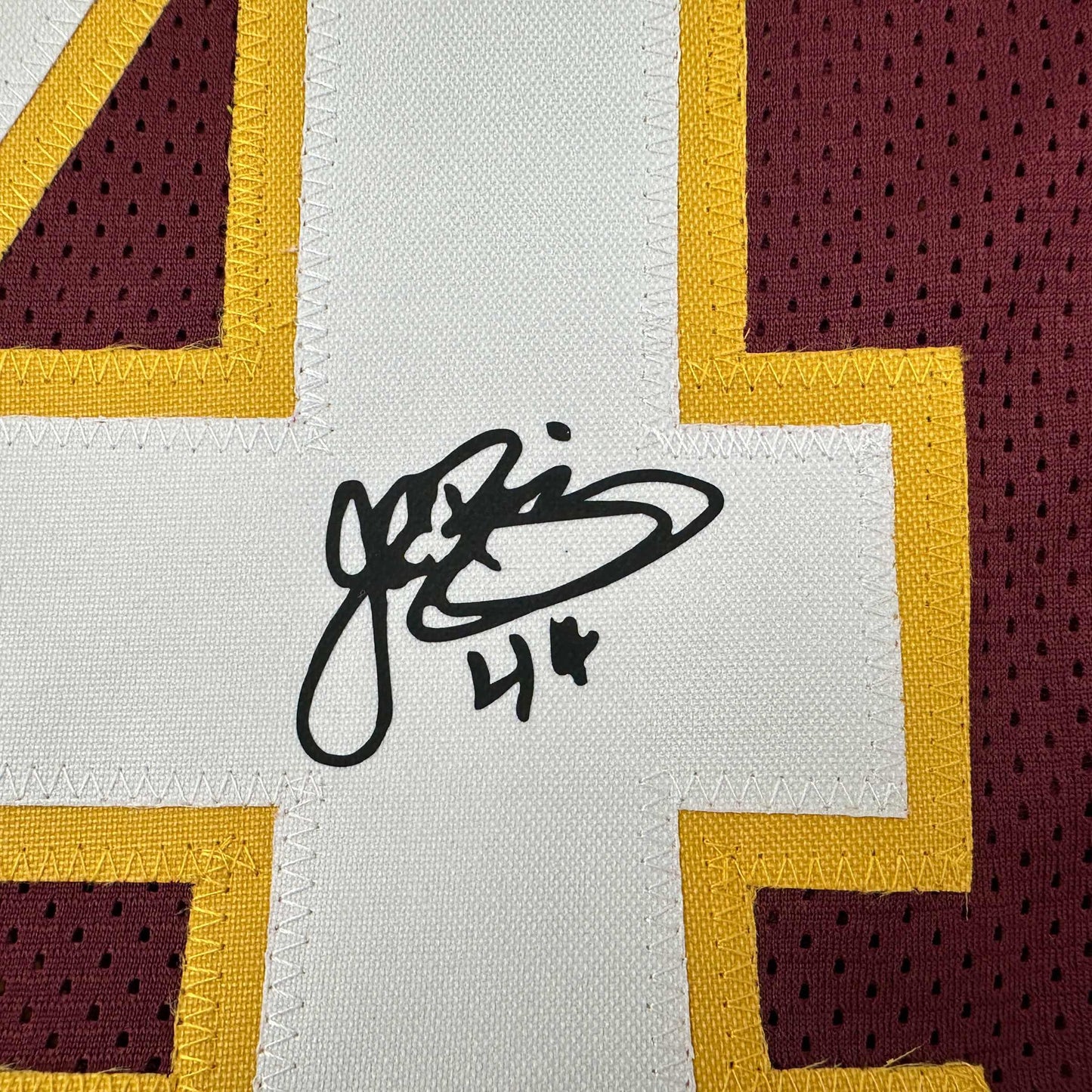 Facsimile Autographed John Riggins Washington Red Reprint Laser Auto Football Jersey Size Men's XL