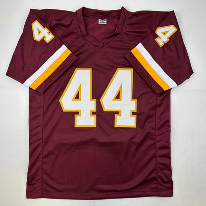 Facsimile Autographed John Riggins Washington Red Reprint Laser Auto Football Jersey Size Men's XL