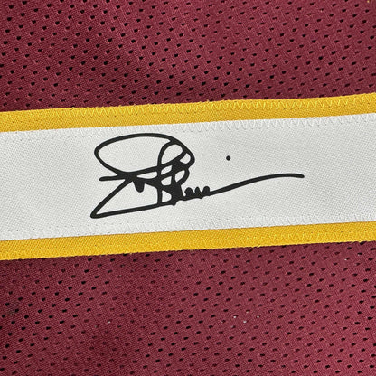 Framed Facsimile Autographed Joe Theismann 35x39 Washington Red Reprint Laser Auto Football Jersey