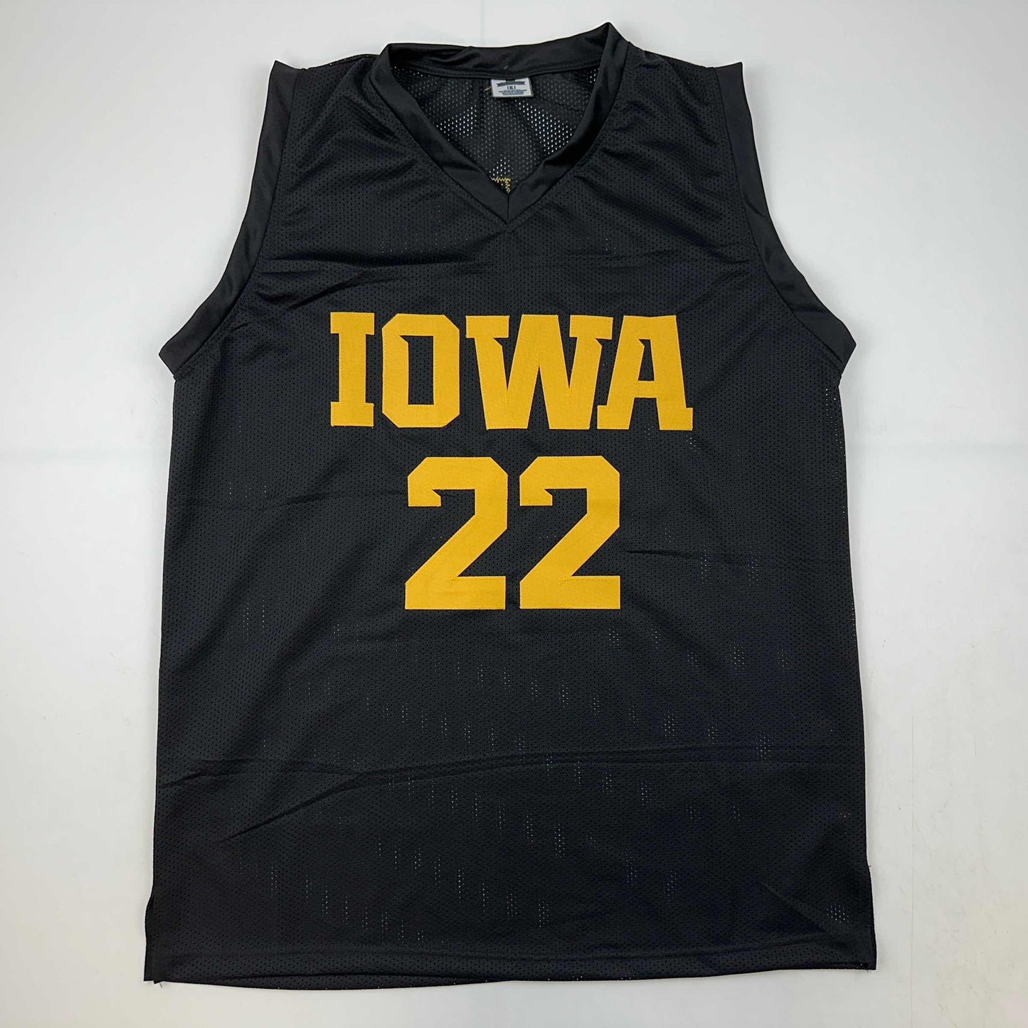 Facsimile Autographed Caitlin Clark Iowa Black Reprint Laser Auto College Basketball Jersey Size Men's XL