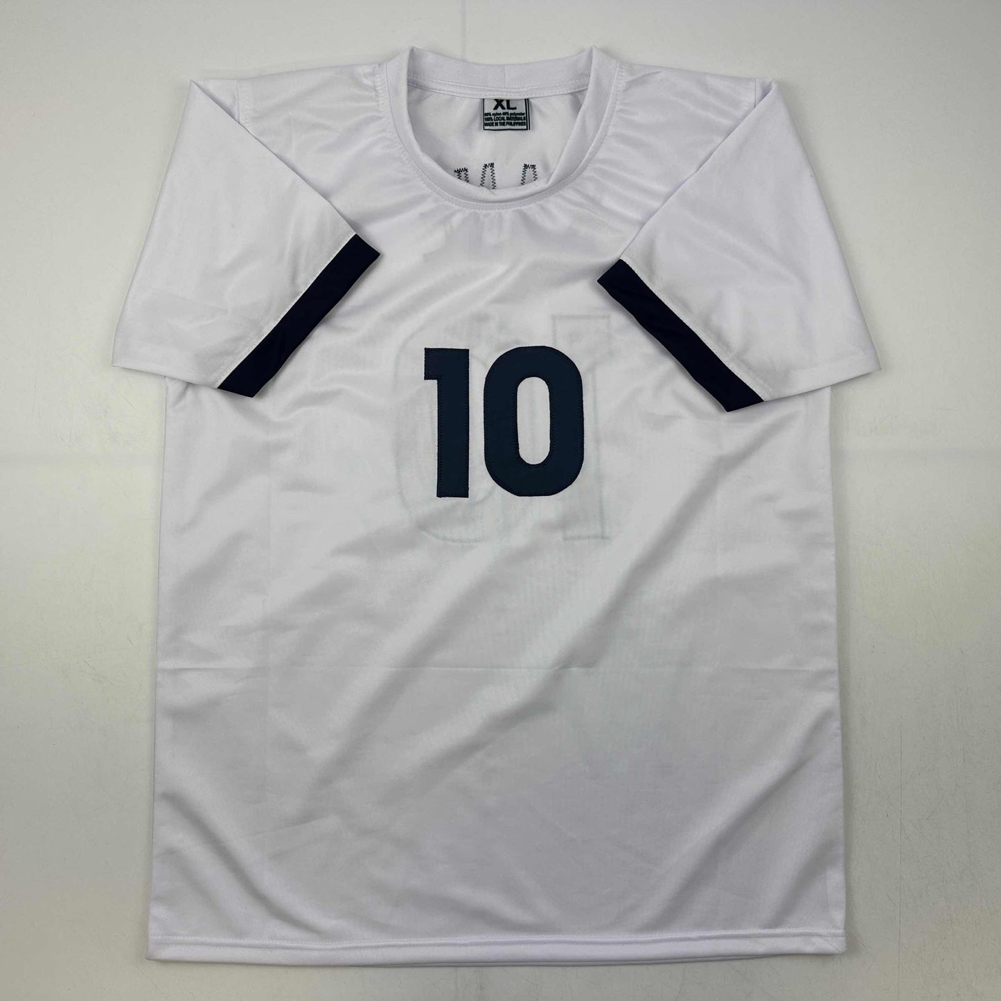 Facsimile Autographed Harry Kane Tottenham Hotspur FC White Reprint Laser Auto Soccer Jersey Size Men's XL