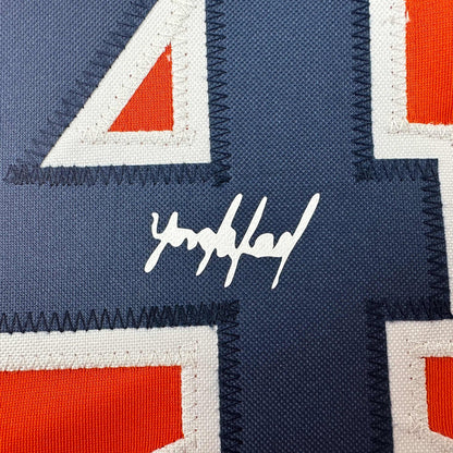 Facsimile Autographed Yordan Alvarez Houston Orange Reprint Laser Auto Baseball Jersey Size Men's XL