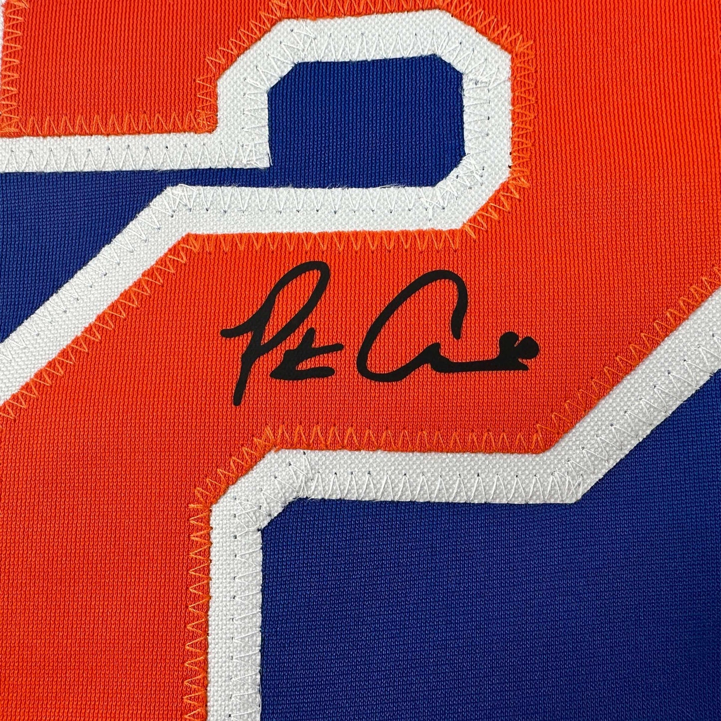 Facsimile Autographed Pete Alonso New York Blue Reprint Laser Auto Baseball Jersey Size Men's XL