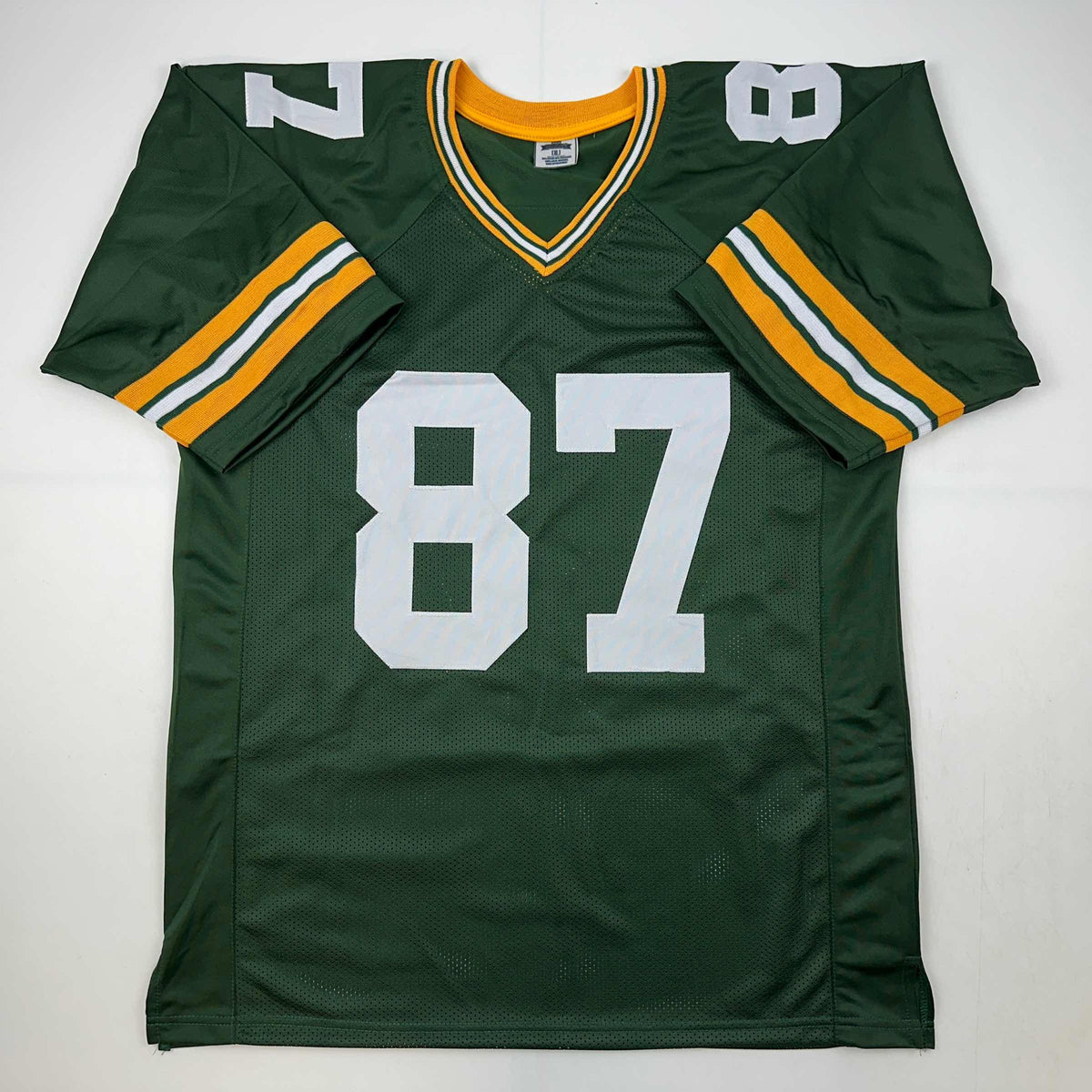 Facsimile Autographed Jordy Nelson Green Bay Green Reprint Laser Auto Football Jersey Size Men's XL