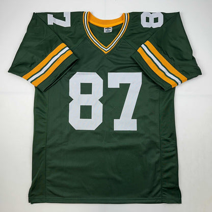 Facsimile Autographed Jordy Nelson Green Bay Green Reprint Laser Auto Football Jersey Size Men's XL