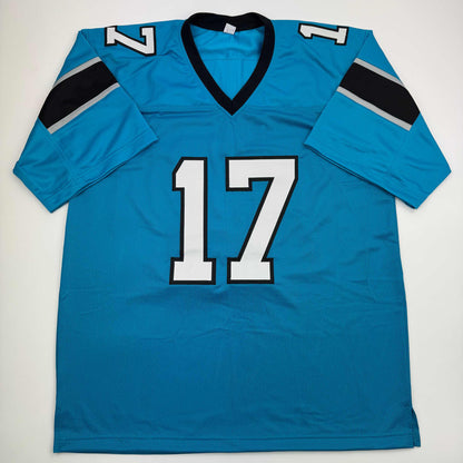 Autographed/Signed Xavier Legette Carolina Blue Football Jersey Beckett BAS COA