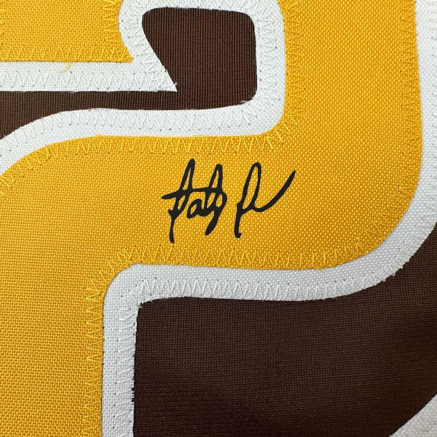 Facsimile Autographed Fernando Tatis Jr. San Diego Brown Reprint Laser Auto Baseball Jersey Size Men's XL