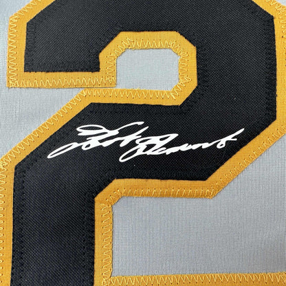Facsimile Autographed Roberto Clemente Pittsburgh Grey Reprint Laser Auto Baseball Jersey Size Men's XL