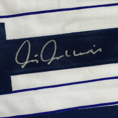 Autographed/Signed Chris Chambliss New York Pinstripe Baseball Jersey JSA COA