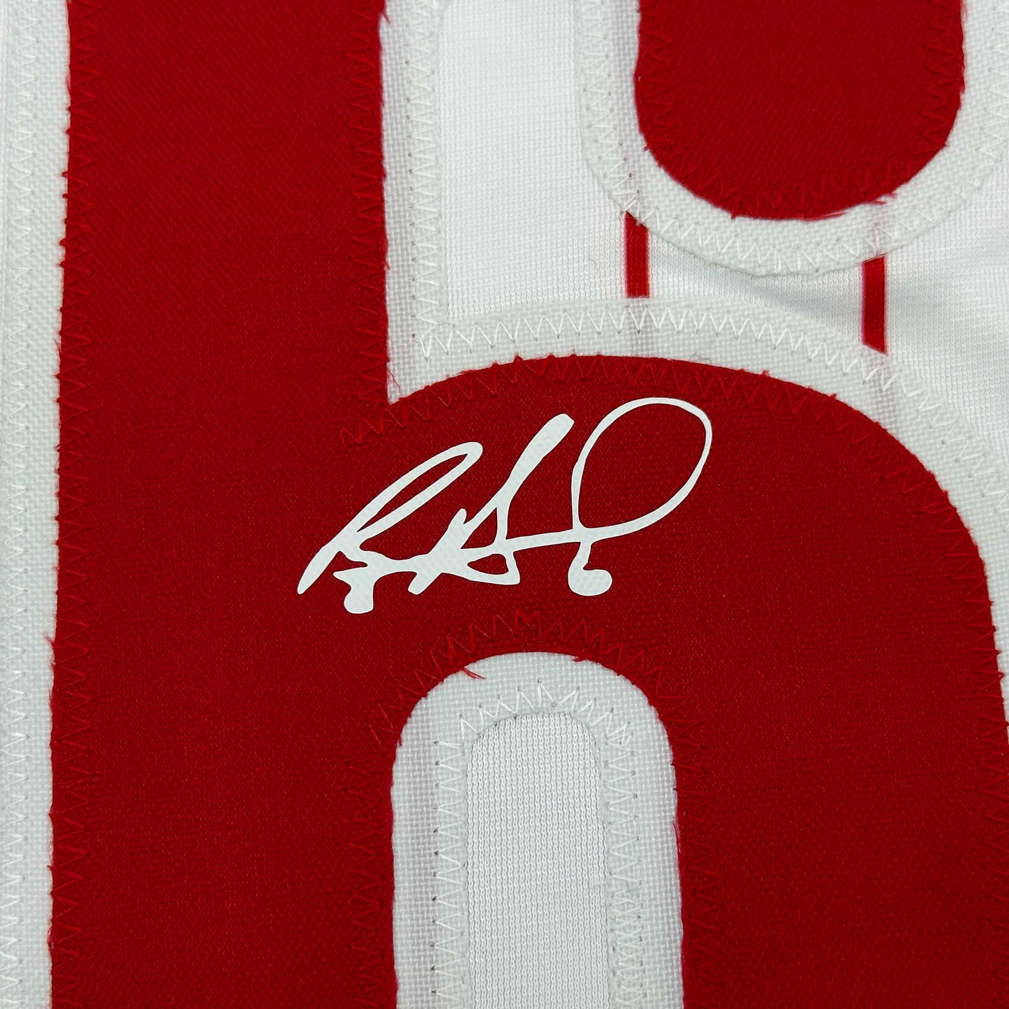 Framed Facsimile Autographed Ryan Howard 35x39 Philadelphia Pinstripe Reprint Laser Auto Baseball Jersey