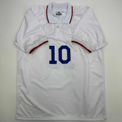 Facsimile Autographed Landon Donovan United States USA White World Cup Reprint Laser Auto Soccer Jersey Size Men's XL