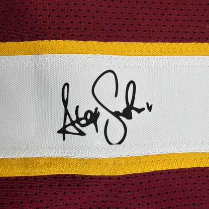 Facsimile Autographed Alex Smith Washington Red Reprint Laser Auto Football Jersey Size Men's XL