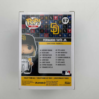 Autographed/Signed Fernando Tatis Jr. San Diego Padres #67 Funko Pop MLB Baseball Figurine Beckett BAS COA