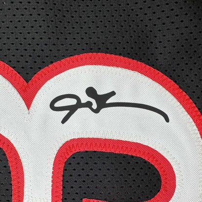 Facsimile Autographed Allen Iverson Philadelphia Black Reprint Laser Auto Basketball Jersey Size Men's XL