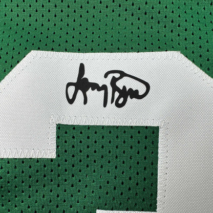 Facsimile Autographed Larry Bird Boston Green Reprint Laser Auto Basketball Jersey Size Men's XL