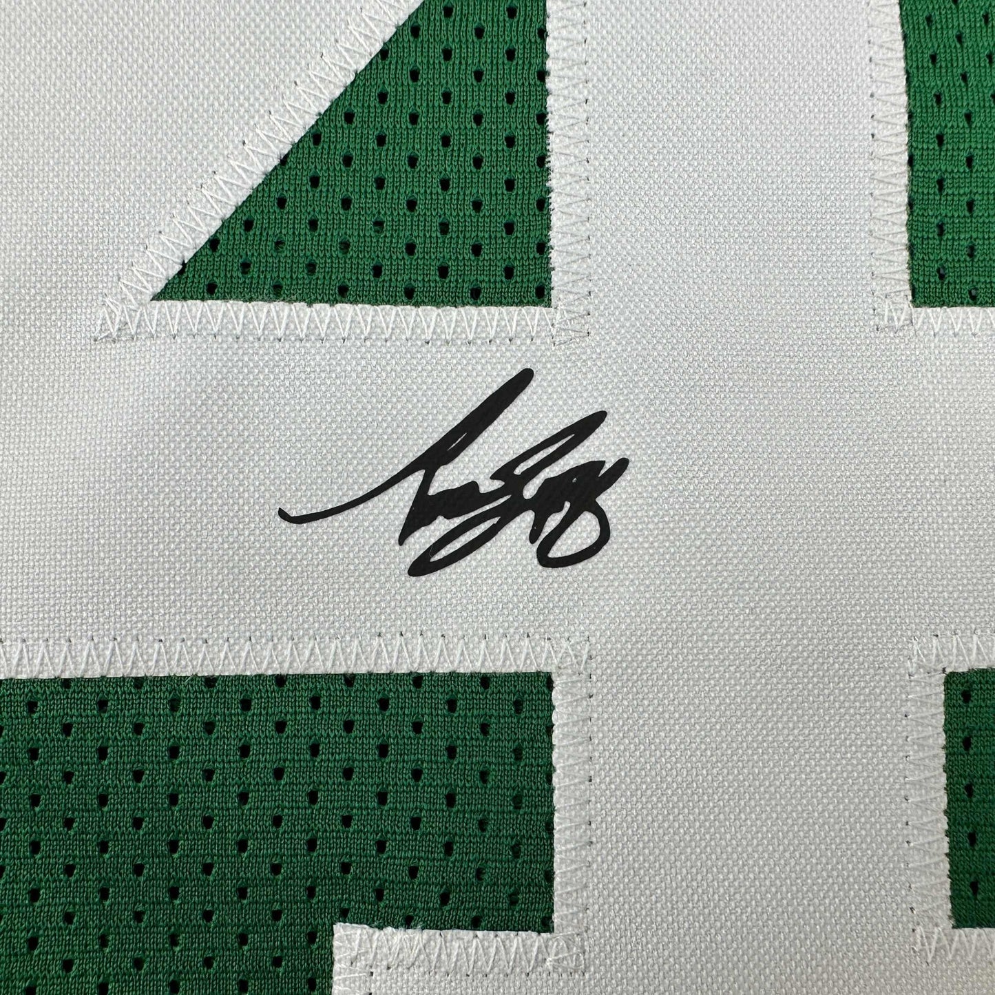 Facsimile Autographed Bob Cousy Boston Green Reprint Laser Auto Basketball Jersey Size Men's XL