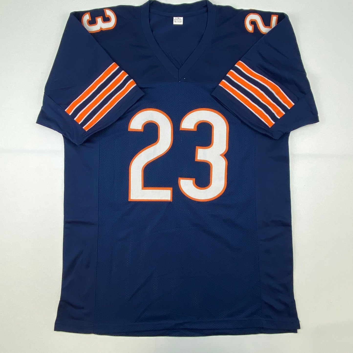 Autographed/Signed Devin Hester Chicago Blue Football Jersey JSA COA