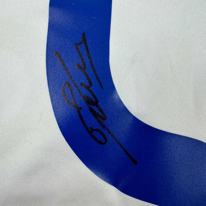 Autographed/Signed Fabio Cannavaro Real Madrid White Soccer Jersey Beckett BAS COA